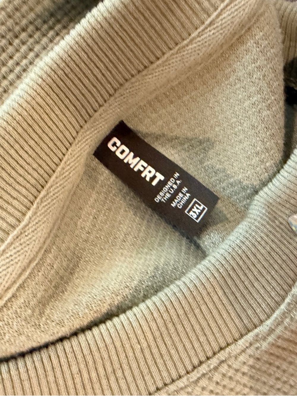 Nwot Comfrt Light Sage Green Waffle Lounge Set Top & Pants Women’s Plus Size 3x - Picture 6 of 9